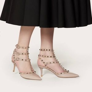 Valentino Garavani Rockstud Ankle Strap Pump